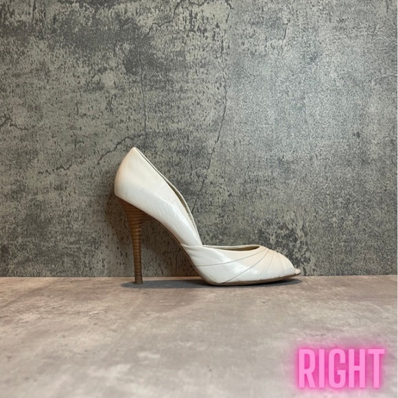 ALDO Peep Toe Folded Leather Pump - Picture 2 of 11